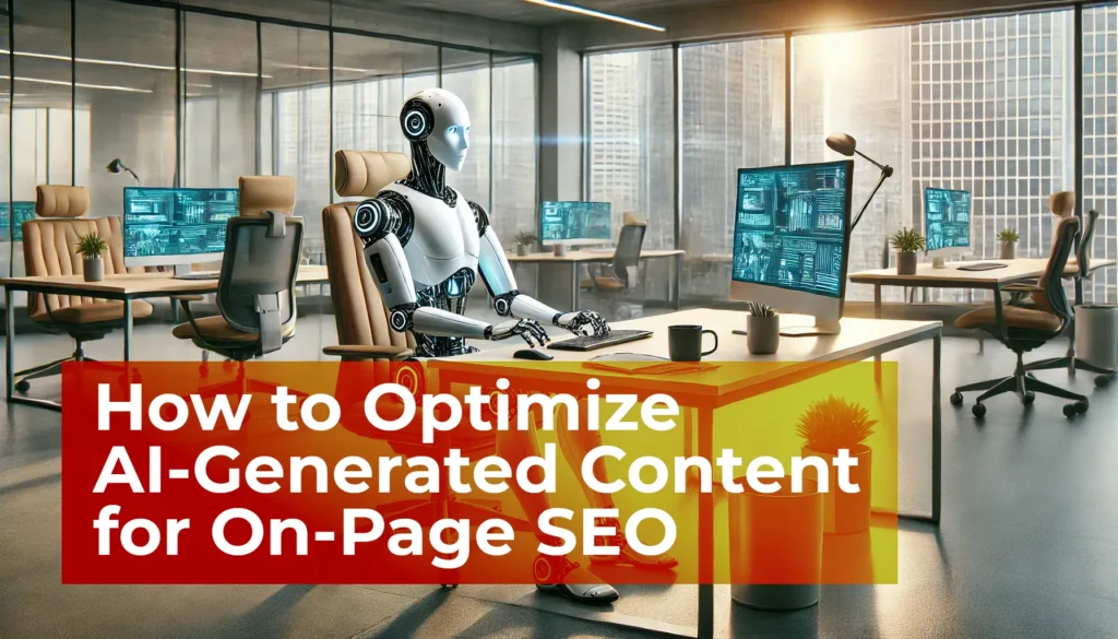 How to Optimize AI-Generated Content for On-Page SEO