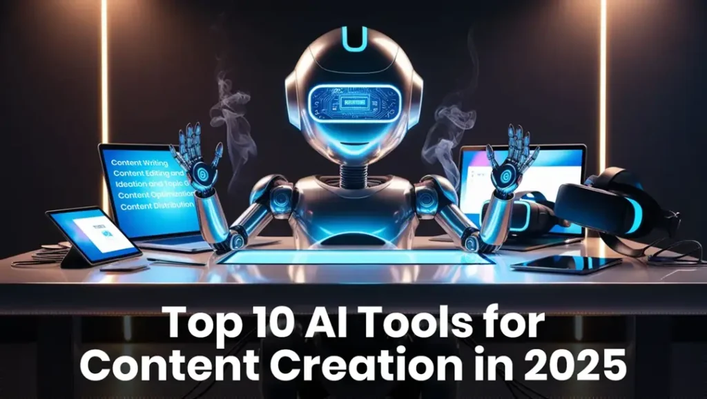 Top 10 AI Tools for Content Creation in 2025