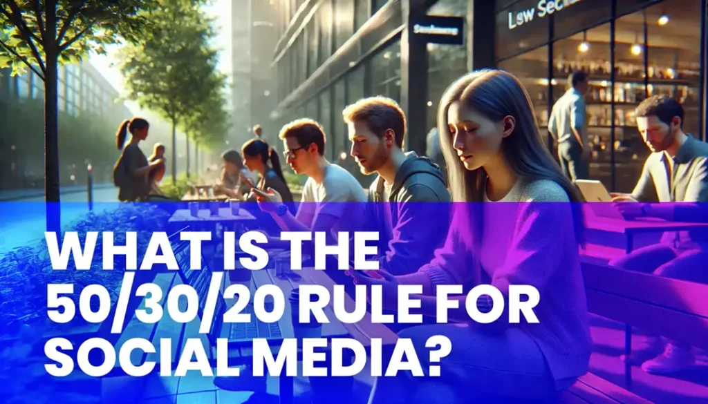 What is 50-30-20 rule for social media