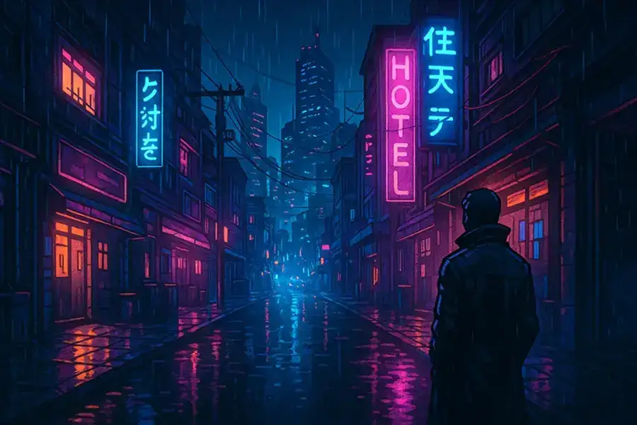 Cyberpunk Futurism AI artwork