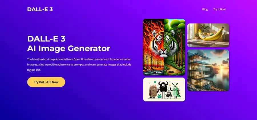 DALL-E3 home page