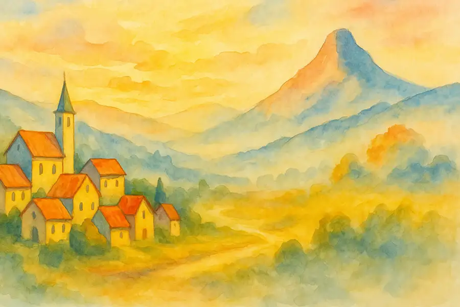 Watercolor Dreamscapes. AI art style